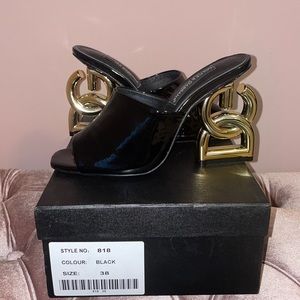 Dolce & Gabbana patent leather mules